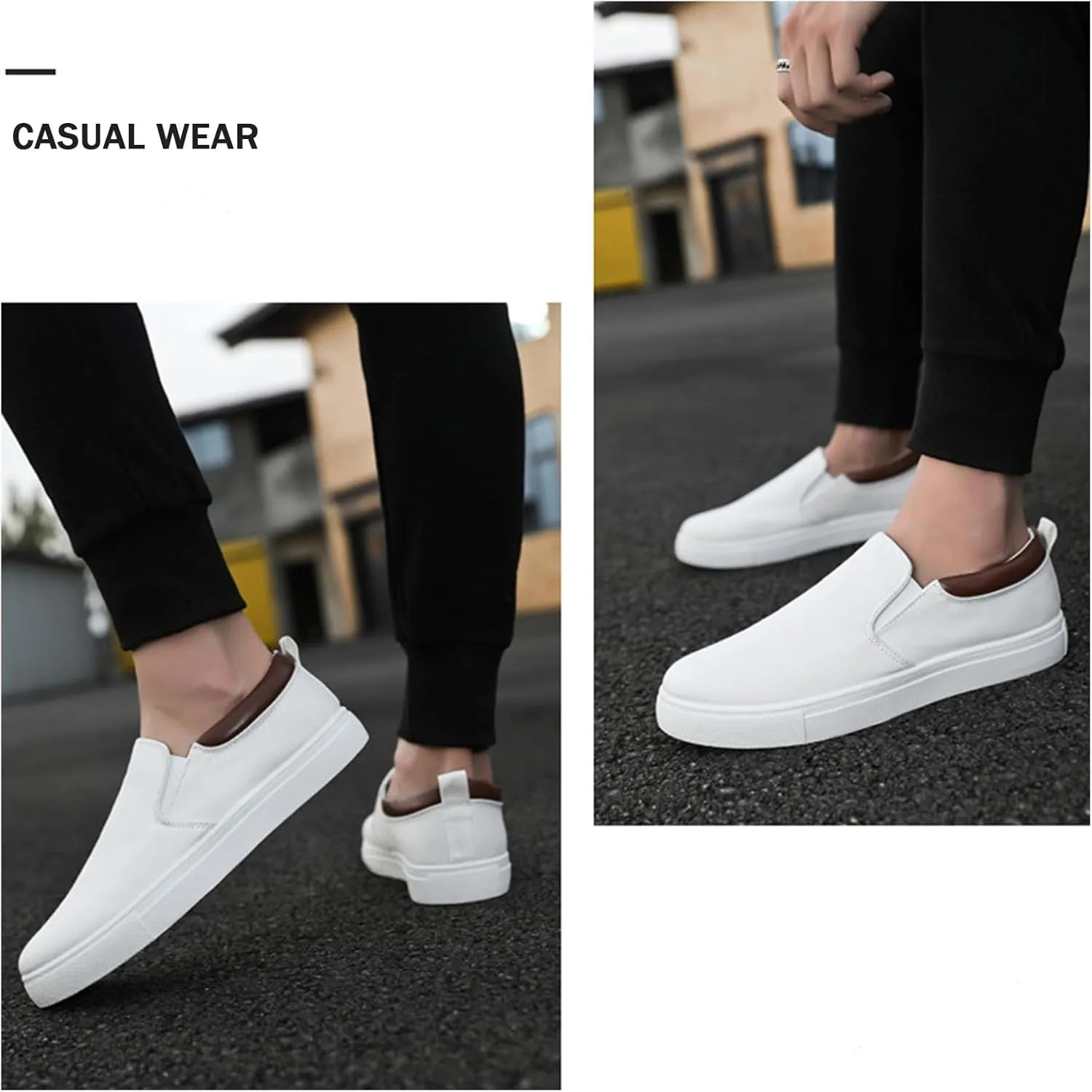 Mens Slip on Shoes, Casual Canvas Shoes, Men Canvas Low top Shoes, Fashion Shoes with Comfortable and Breathable