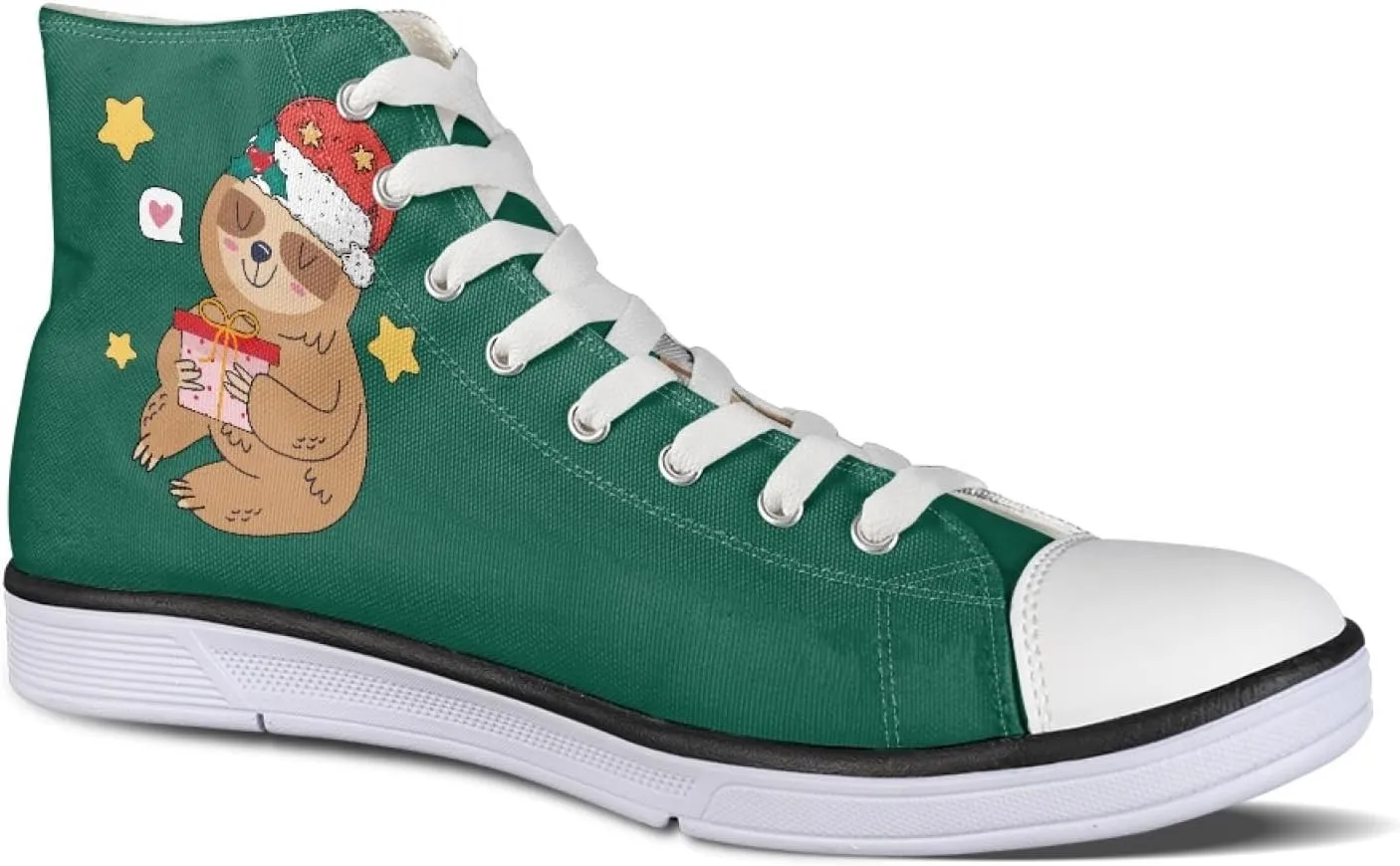 Micoklinlin Canvas Shoes for Women High Top Novelty Sneakers Teens Girls Lace up Tennis Shoes Casual Classic Walking Shoes