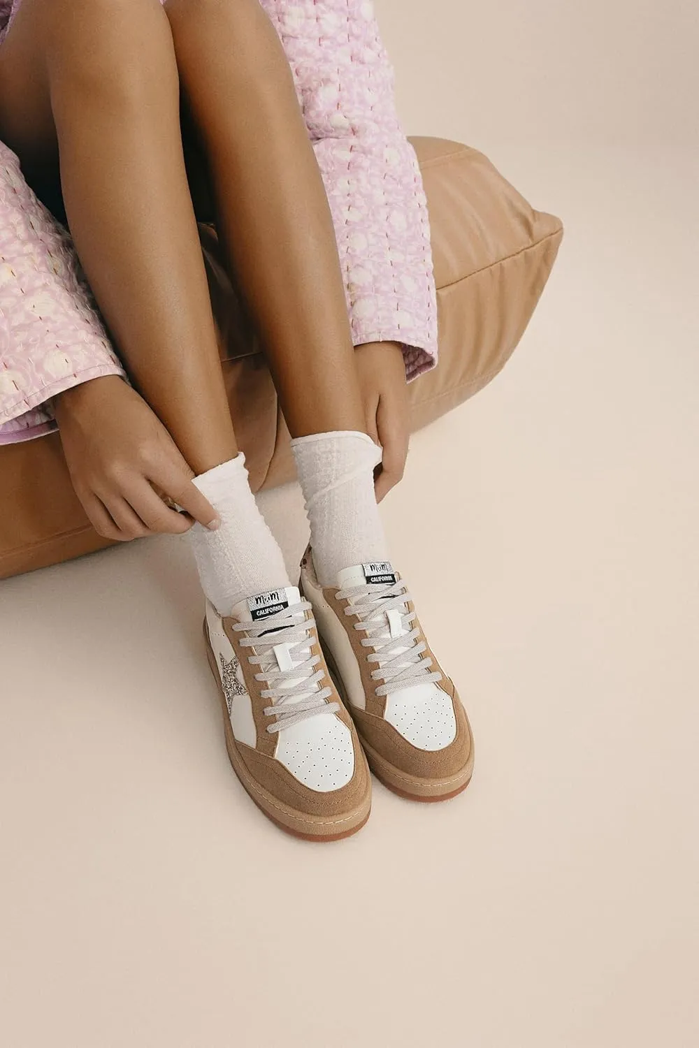 Mi.iM Avery Rubber Sole Lace-up Star Sneakers