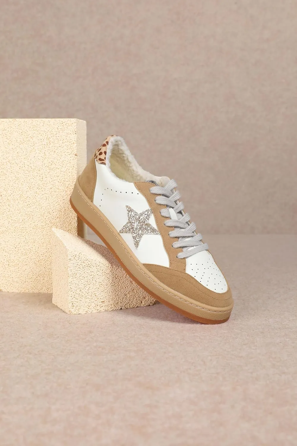 Mi.iM Avery Rubber Sole Lace-up Star Sneakers