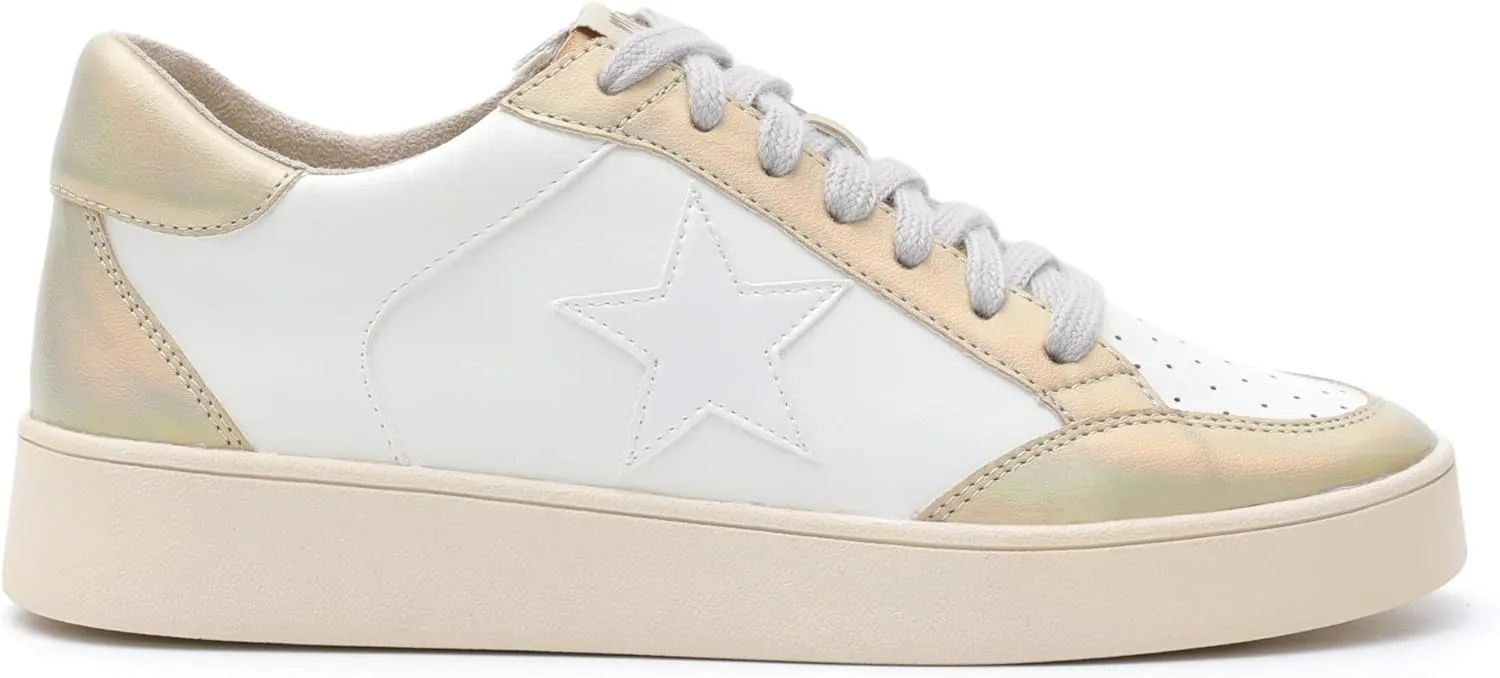 Mi.iM Juniper Rubber Sole Lace-up Elephant Print Star Sneakers