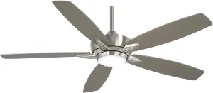 MINKA-AIRE F717L-BN/SL Kelvyn 52-Inch Ceiling Fan with Integrated CCT LED Light Kit in Brushed Nickel Finish