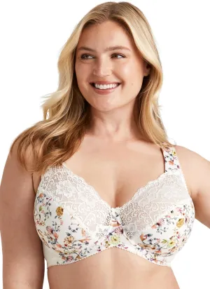Miss Mary of Sweden Fauna Underwired Bra – Full Cup, Lace & Mesh, Extra Support & Lift