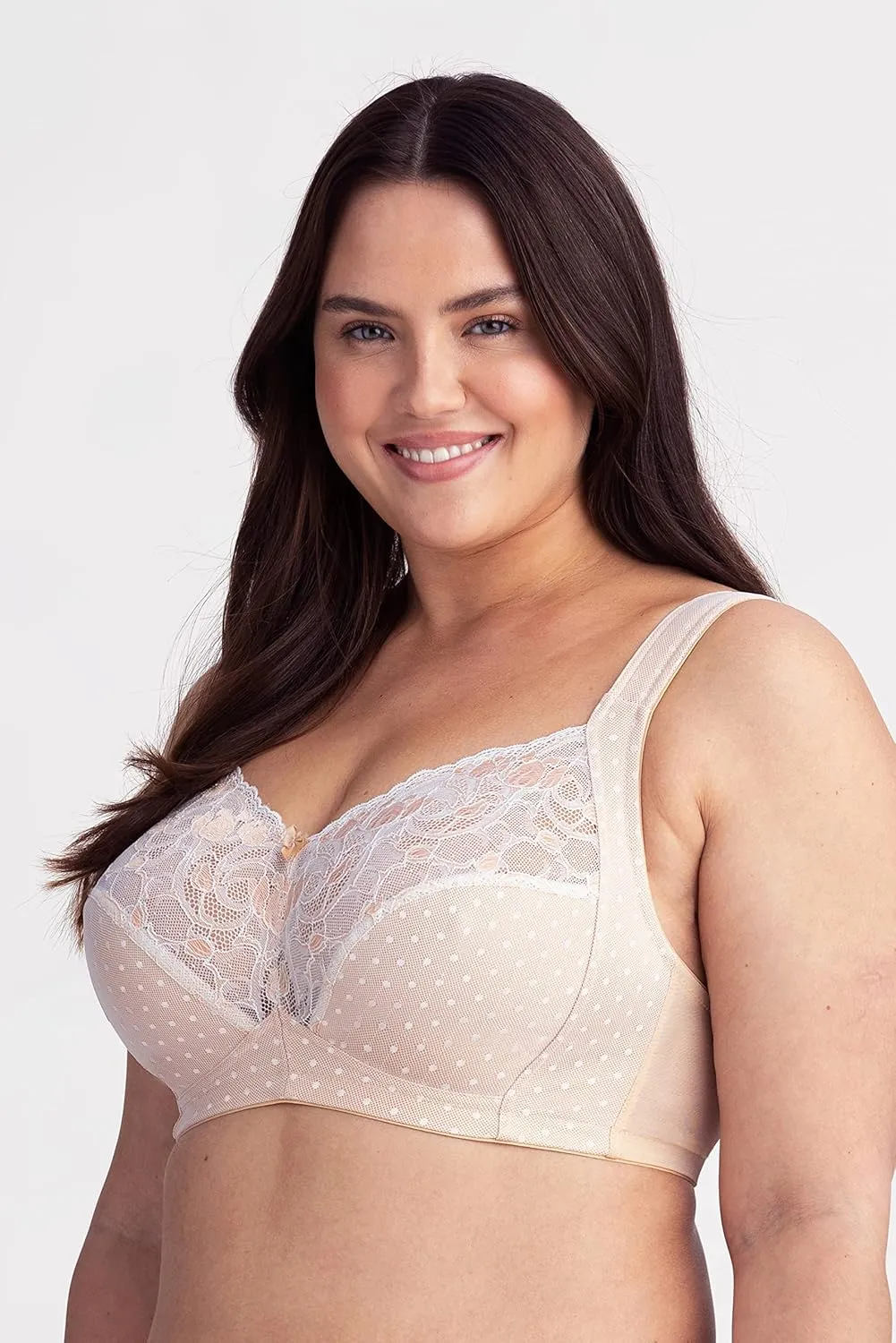 Miss Mary of Sweden Non-Wired Lace Bra Dotty Delicious