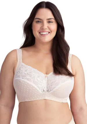 Miss Mary of Sweden Non-Wired Lace Bra Dotty Delicious