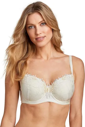 Miss Mary of Sweden Winter Dew Womens Padded Underwired Bra with Embroidery