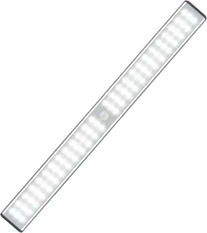 MOSTON Super Bright Rechargeable Closet Lights 78 LED Motion Sensor Night Lighting for Kitchen Cabinet,Under Counter.Built-in 2500mAh Battery Powered. Cordless Magnetic Lamp Stick on Anywhere