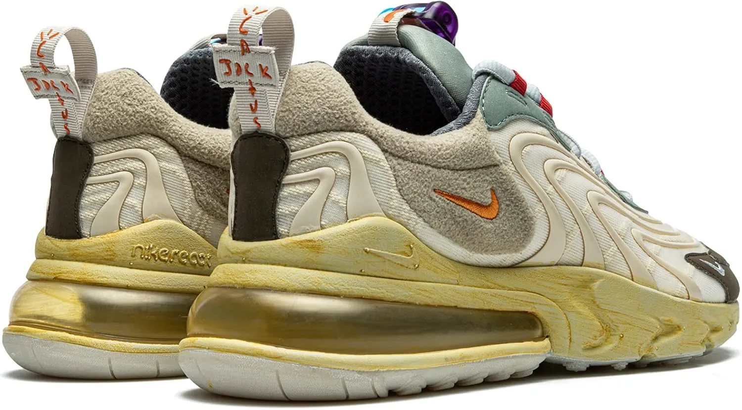 Nike Mens Air Max 270"Cactus Trails Cream/Starfish/Hazel Synthetic Size
