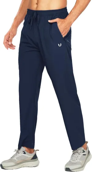 NORTHYARD Men's Athletic Pants Running Workout Joggers Lightweight Gym Jogging Track Casual Sweatpants with Zipper Pockets