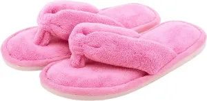 Onmygogo Indoor Slippers for Women Open Toe with Memory Foam, Soft Faux Fur Nonslip House Slippers