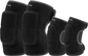 ONTYZZ Kids Soft Knee Pads and Thickened SBR Elbow Pads Adjustable Knee and Elbow Pads Protective Suit Gear for Cycling Volleyball Skateboarding Soccer Hockey