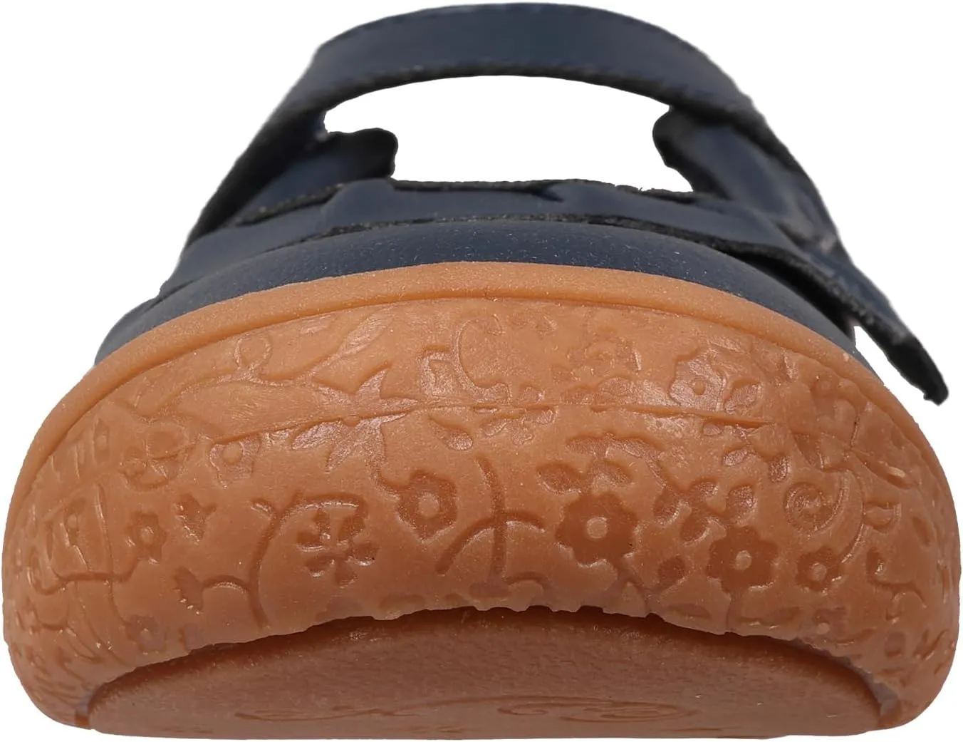 Oomphies Amina Leather Mary Jane Shoes for Girls – Ruffled Dress Shoes with Hook & Loop Closure, Soft Cushion Footbed