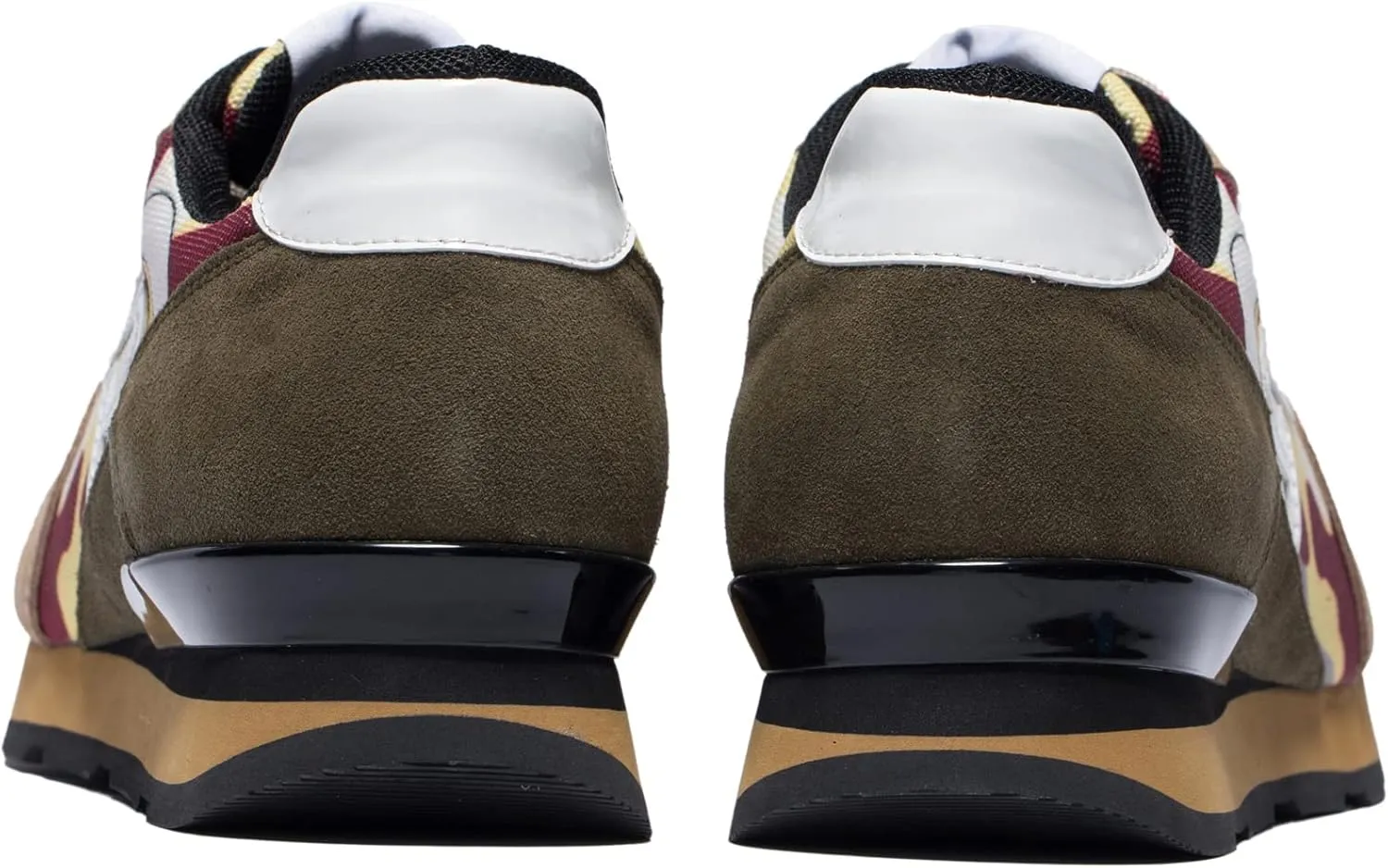 OPP Men's Fashion Sneakers Casual Lace-up Suede Leather Shoes Running Athletic Tennis Sports Gym
