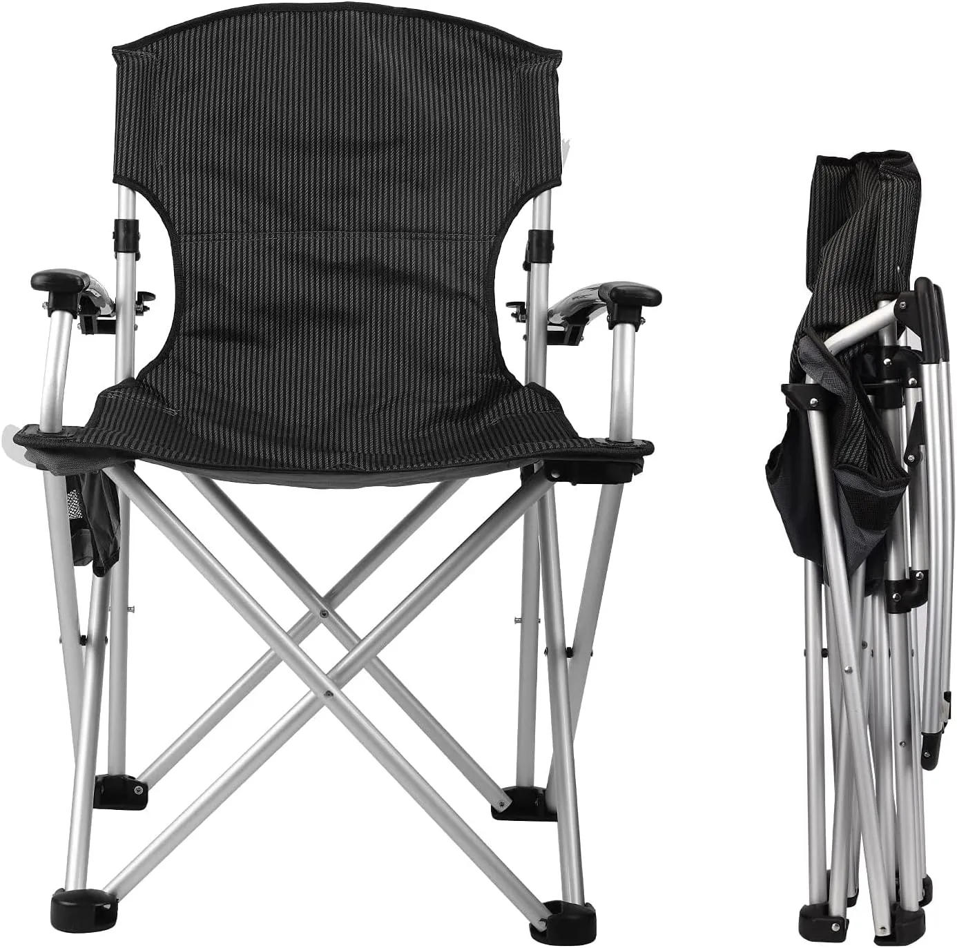 OutdoorFishing Recliner, Folding Bedchair, with Soft and Comfortable Pillows, 6 Legs Bed Chair for Fishing Camping Office Lunch Break, Lazy Recliner Chair Enjoy Leisure Time