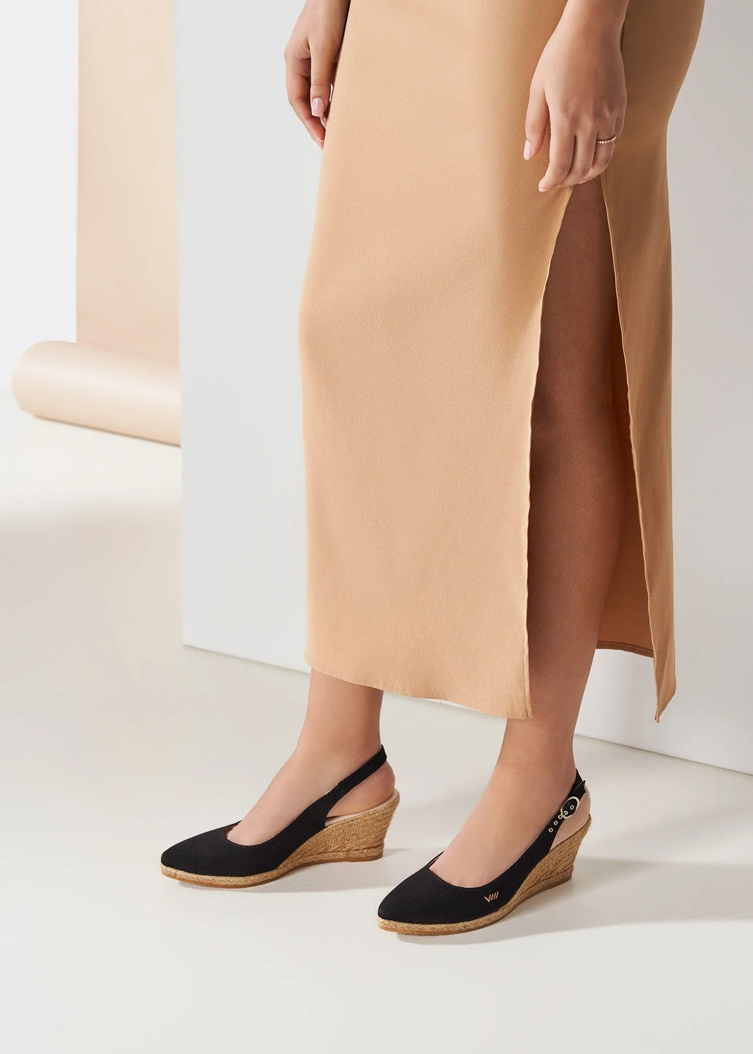 Palomera Canvas Espadrille Wedges by Viscata
