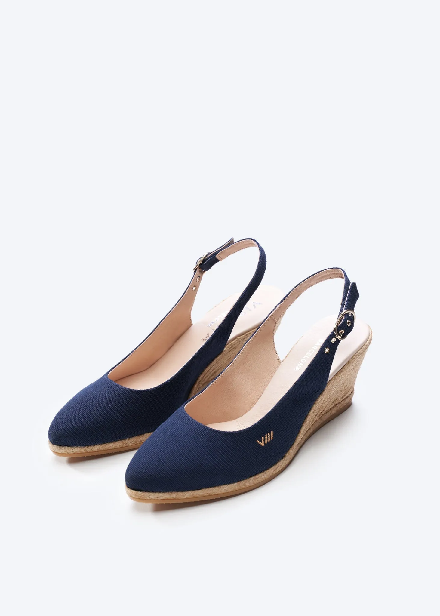 Palomera Canvas Espadrille Wedges by Viscata