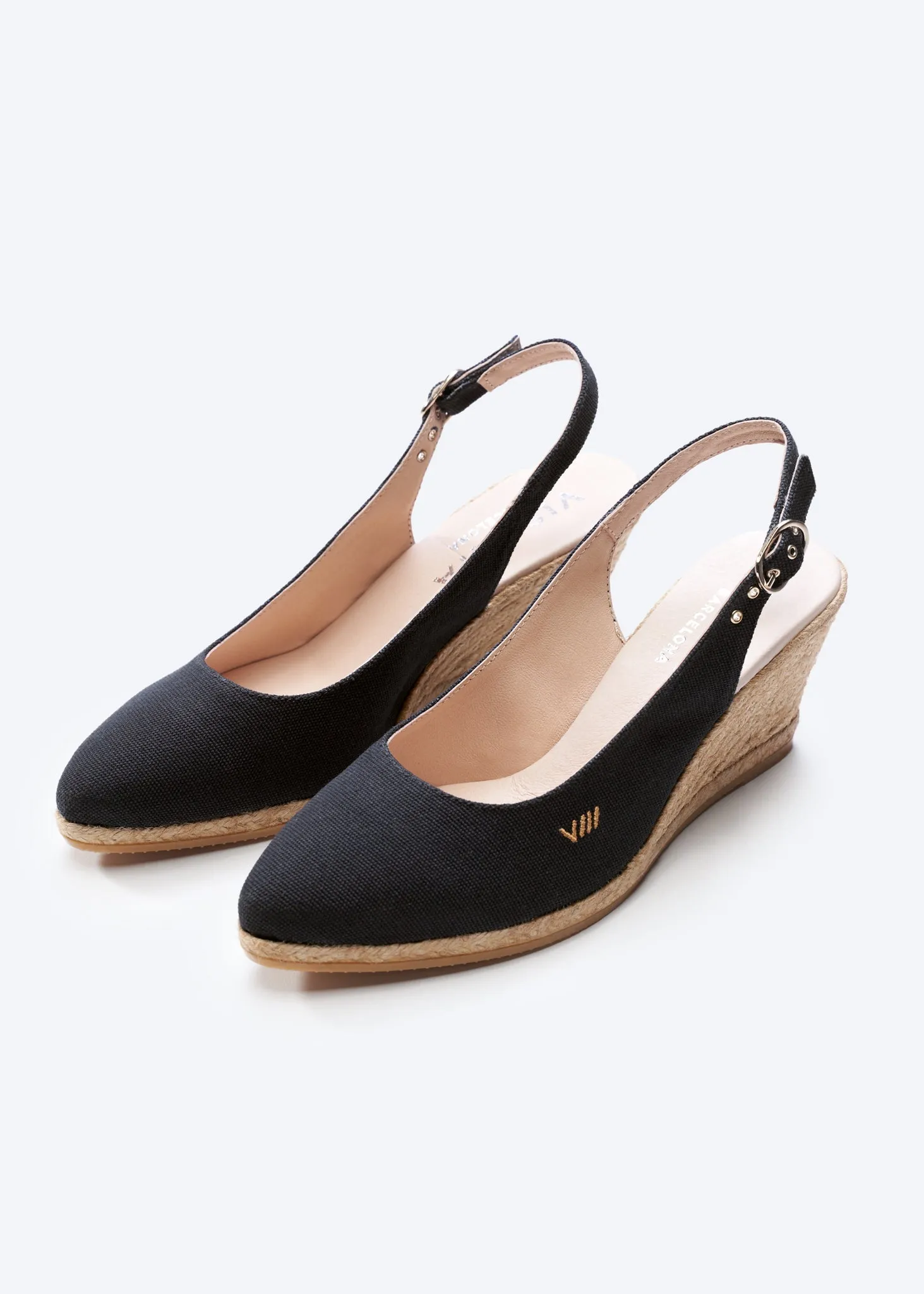 Palomera Canvas Espadrille Wedges by Viscata