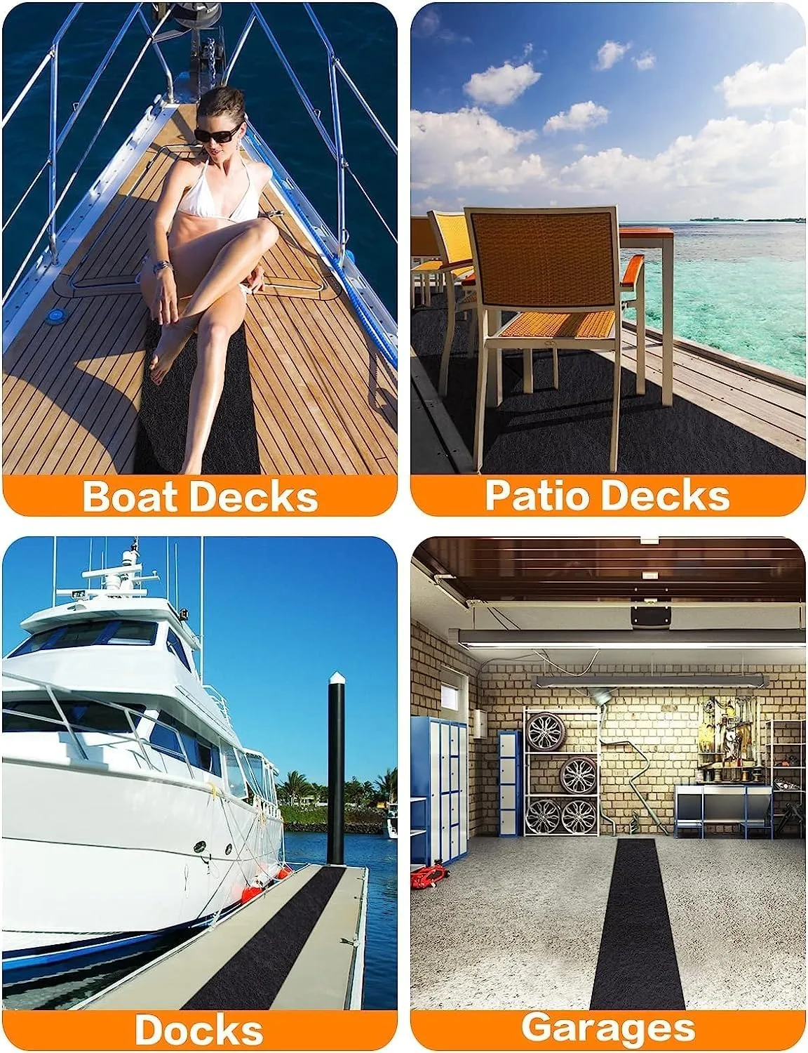PAMASE Boat Trailer Bunk Carpet - 8mm Ultra Thick 13ft*9in Wear-Resistant Marine Carpeting Covers for 2x4 Boat Lift Bunks, Shock Absorption Padding Mats Parts Accessories for Jet Ski