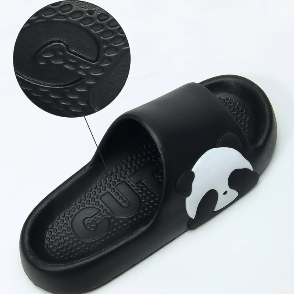 Panda Slippers - Cute Cartoon Indoor Outdoor Wear for Couples - EVA Bathroom Slippers