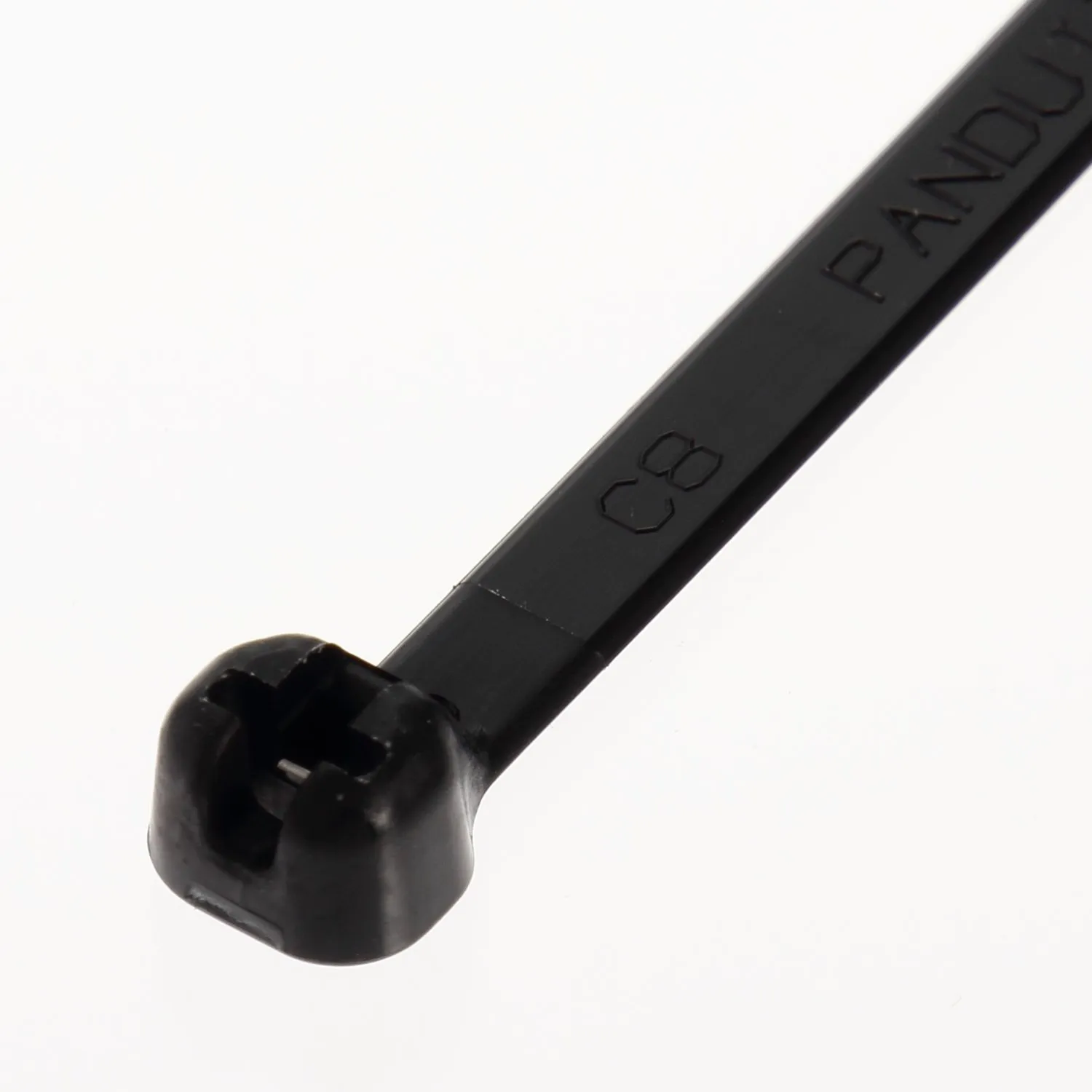 Panduit BT3I-M0 Cable Tie, Metal Barb, Intermediate, 11.3" Length - Black (1000-Pack)