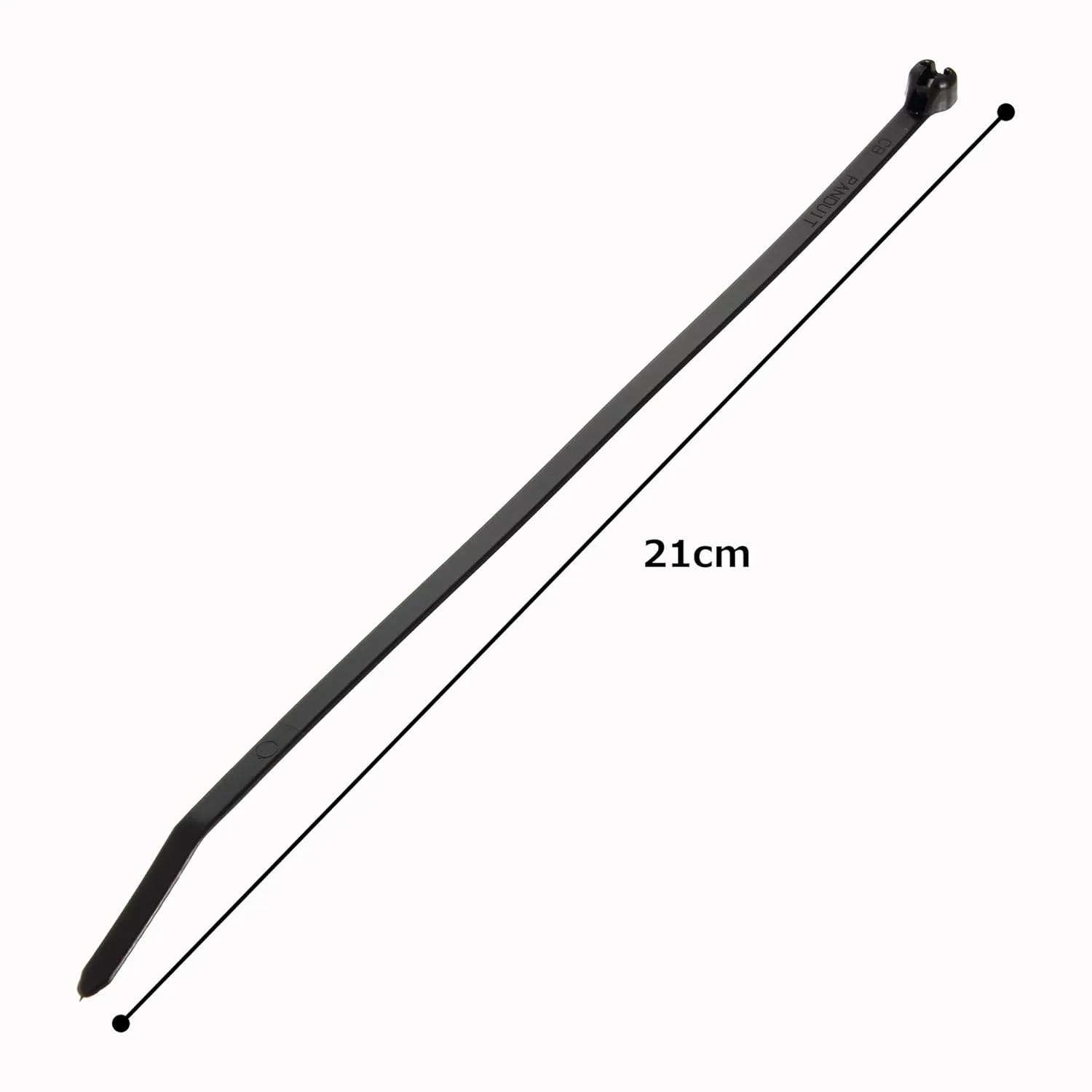 Panduit BT3I-M0 Cable Tie, Metal Barb, Intermediate, 11.3" Length - Black (1000-Pack)
