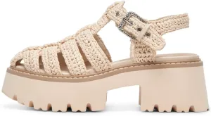 Platform Sandals for Women Handwoven Raffia Espadrille Sandals- Boho Summer Beach Wedge Heels with Adjustable Buckle Strap
