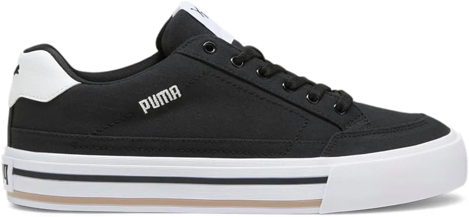 PUMA Mens Court Classic Vulc Lace Up Sneakers Shoes Casual - Black - Size 10.5 M