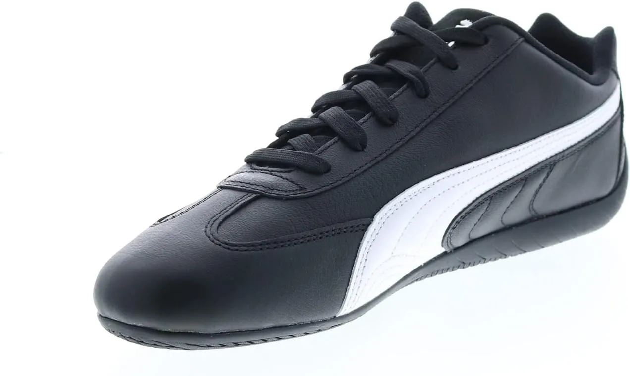 PUMA Mens Speedcat Shield Leather Lace Up Sneakers Shoes Casual - Black