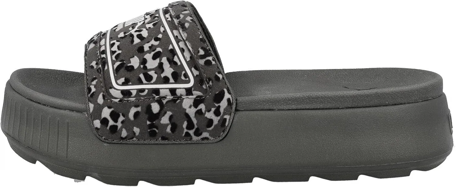 PUMA Women's Karmen Slide Sandals, Poison Pink-White, 10