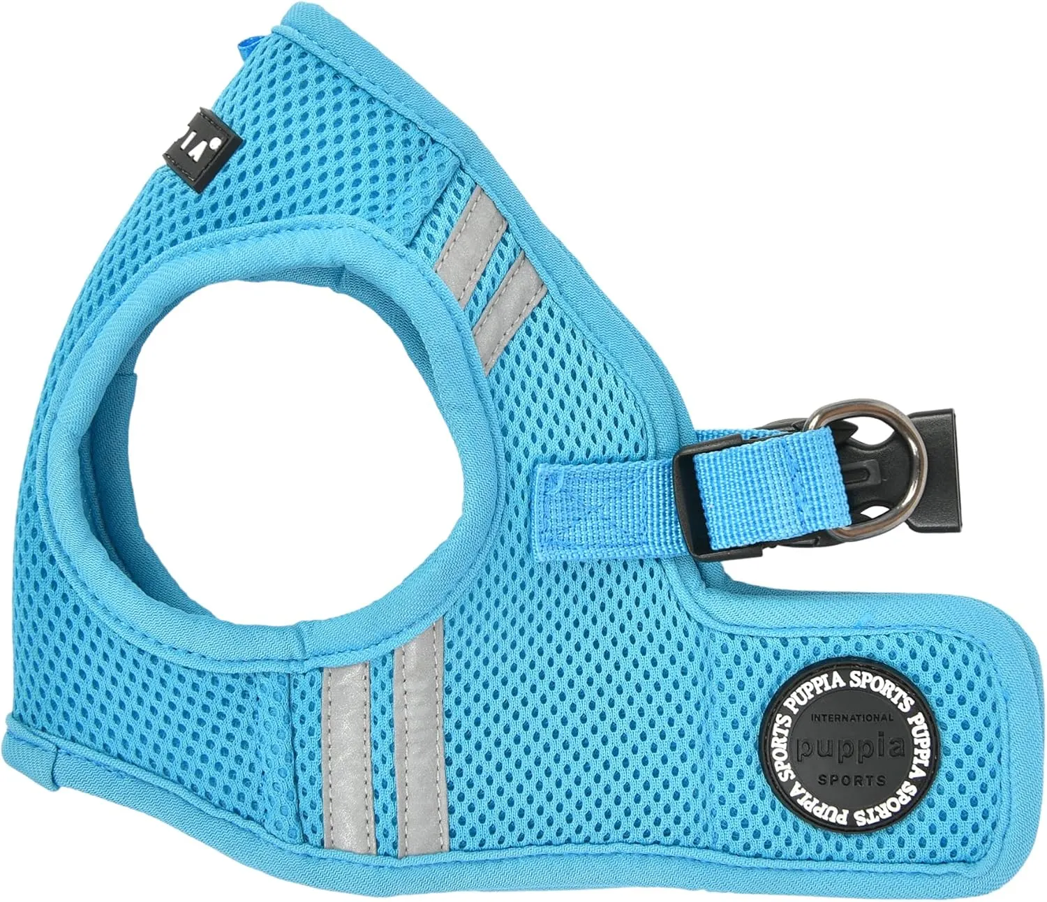 Puppia Soft Vest Dog Harness No Choke Step-in Reflective Triple Layered Breathable Mesh for Small and Medium Dog, Sky Blue, Small
