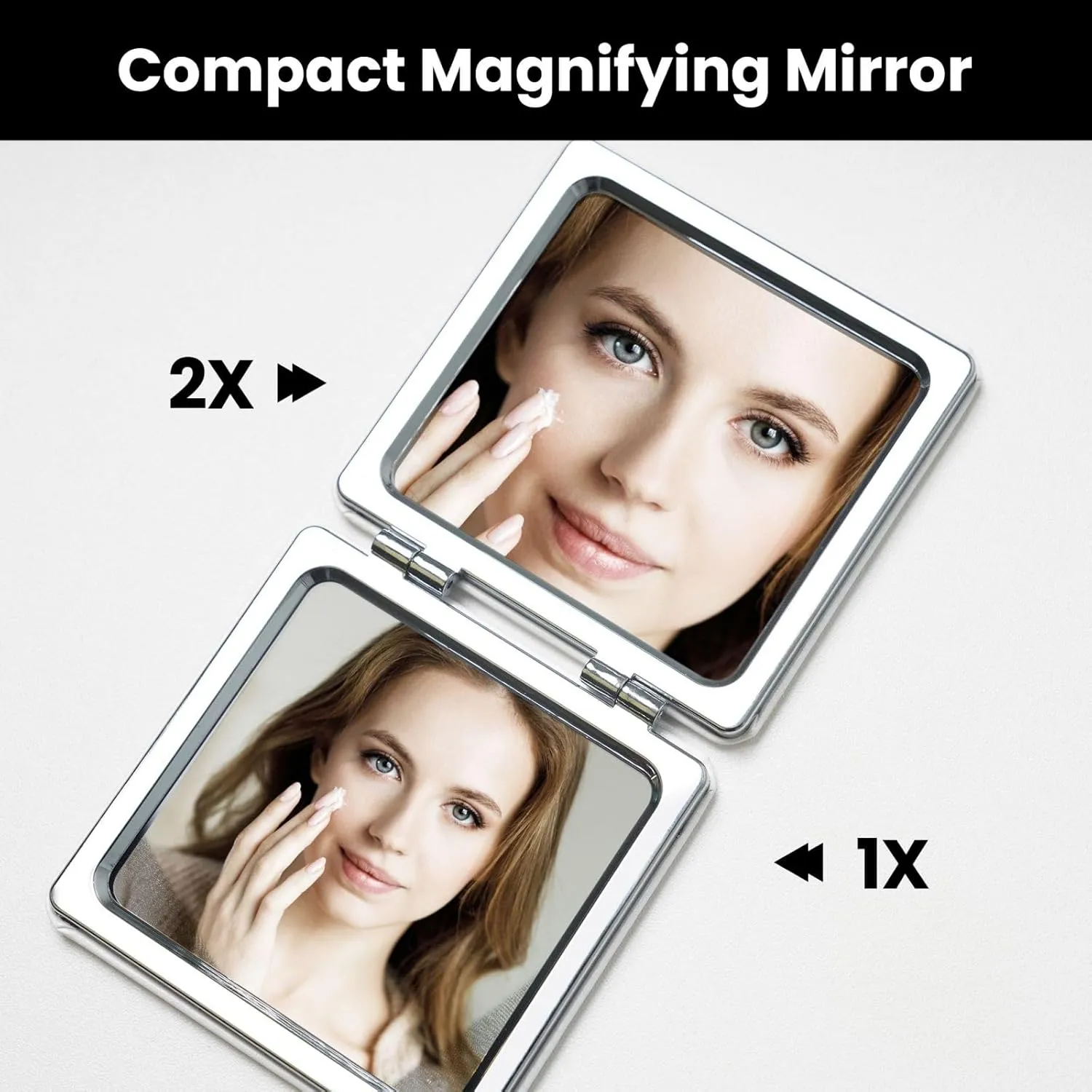 Purple Butterfly Portable Pocket Cosmetic Mirror-Compact and Light, It is A Necessary Thing to Go Out for Beauty and Makeup
