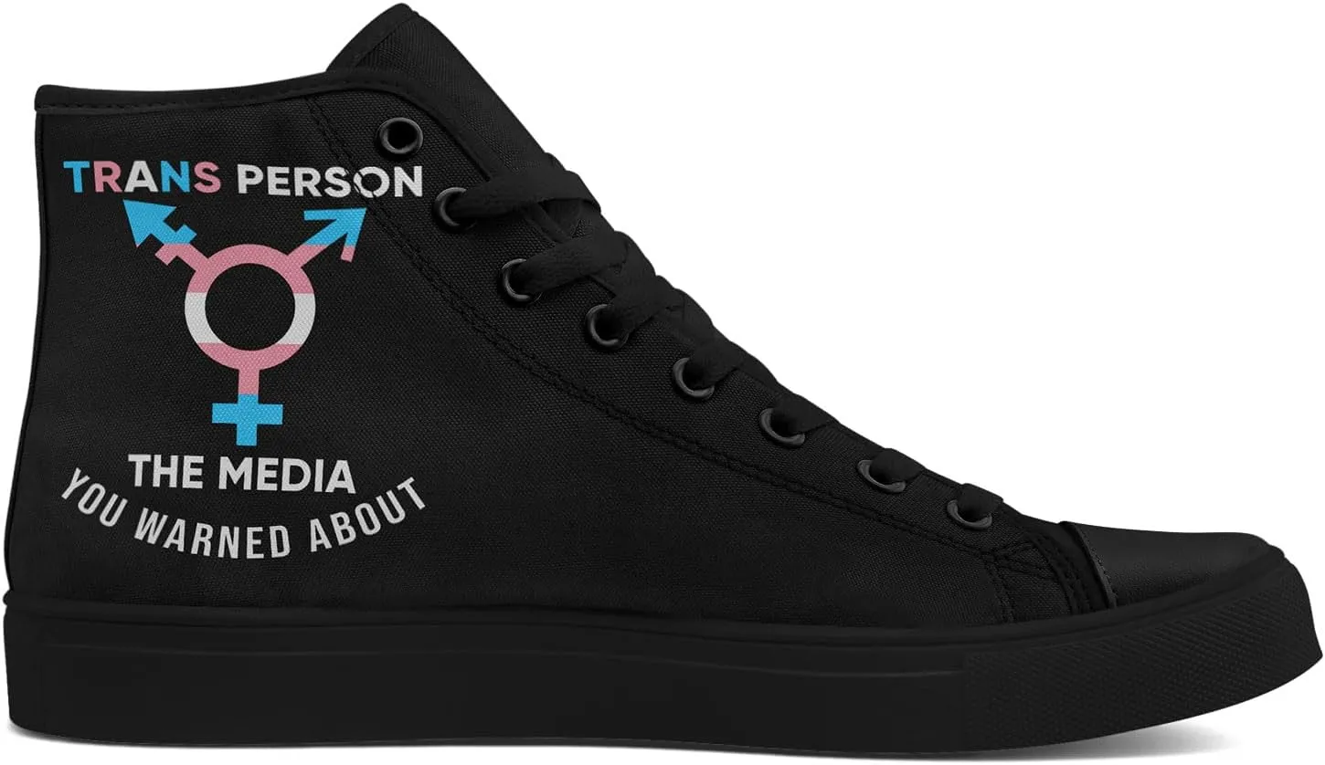 Rainbow High-Top Canvas Sneakers – Breathable Lace-Up Shoes for Men & Women, Comfortable Walking Footwear, LGBTQ  Gift