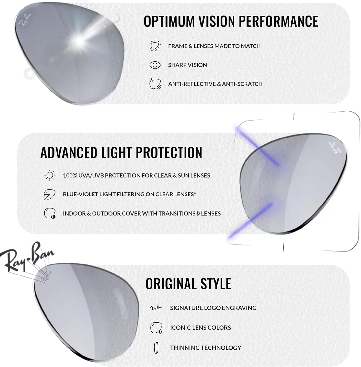 Ray-Ban RB3449 Pilot Sunglasses With Eyewear Kit Bundle - Adjustable Nose Pads - Formal and Casual Wear Retro Sunglasses
