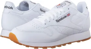 Reebok Men's Classic Leather Sneaker, US-White/Gum, 5