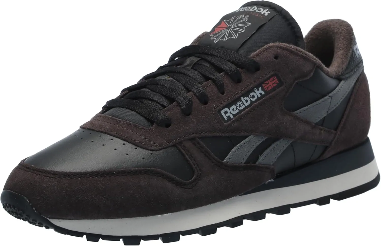 Reebok Unisex Classic Leather Sneakers Legacy, Black/Dark Matter/Grey 5, 12 US Men