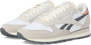 Reebok Unisex Classic Leather Sneakers Legacy, White/Moonstone/Grey 5, 7.5 US Men