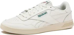 Reebok Unisex Court Advance Sneakers, Chalk/Dark Green/Flash Red, 12.5 US Men