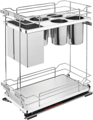 Rev-A-Shelf Two-Tier Knife Block Pullout Organizers w/Soft-Close