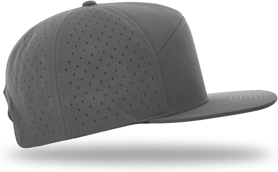 Richardson 169 Cannon 7-Panel Hi Profile & Laser Perforated w/Adjustable Snapback |Bulk Packs Available
