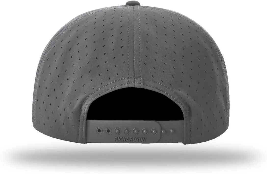 Richardson 169 Cannon 7-Panel Hi Profile & Laser Perforated w/Adjustable Snapback |Bulk Packs Available