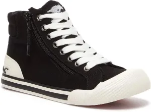 Rocket Dog Womens Jazzin Plimsolls Sneakers Black 6.5