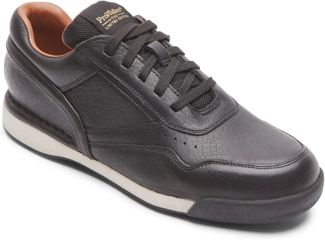 ROCKPORT 7100 LTD Men's Black Leather Sneakers 7W
