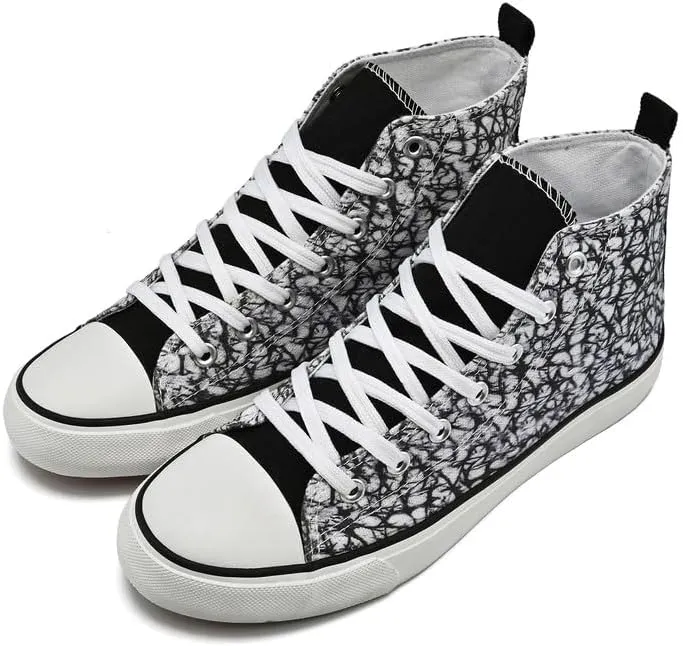 rosyclo Women's High Top Canvas Sneakers Fashion Lace-up Classic Casual Walking Shoes