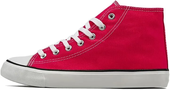 rosyclo Women's High Top Canvas Sneakers Fashion Lace-up Classic Casual Walking Shoes