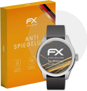 Screen Protector compatible with Withings ScanWatch 2 42 mm Screen Protection Film, anti-reflective and shock-absorbing FX Protector Film (3X)