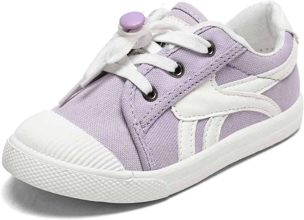 ShadowFax 3 Pairs Boy's Girl's Kids Canvas Shoes Slip-On Lightweight Sneakers
