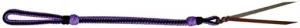 Showman Braided Nylon Quirt Wrist Loop w/Leather Popper