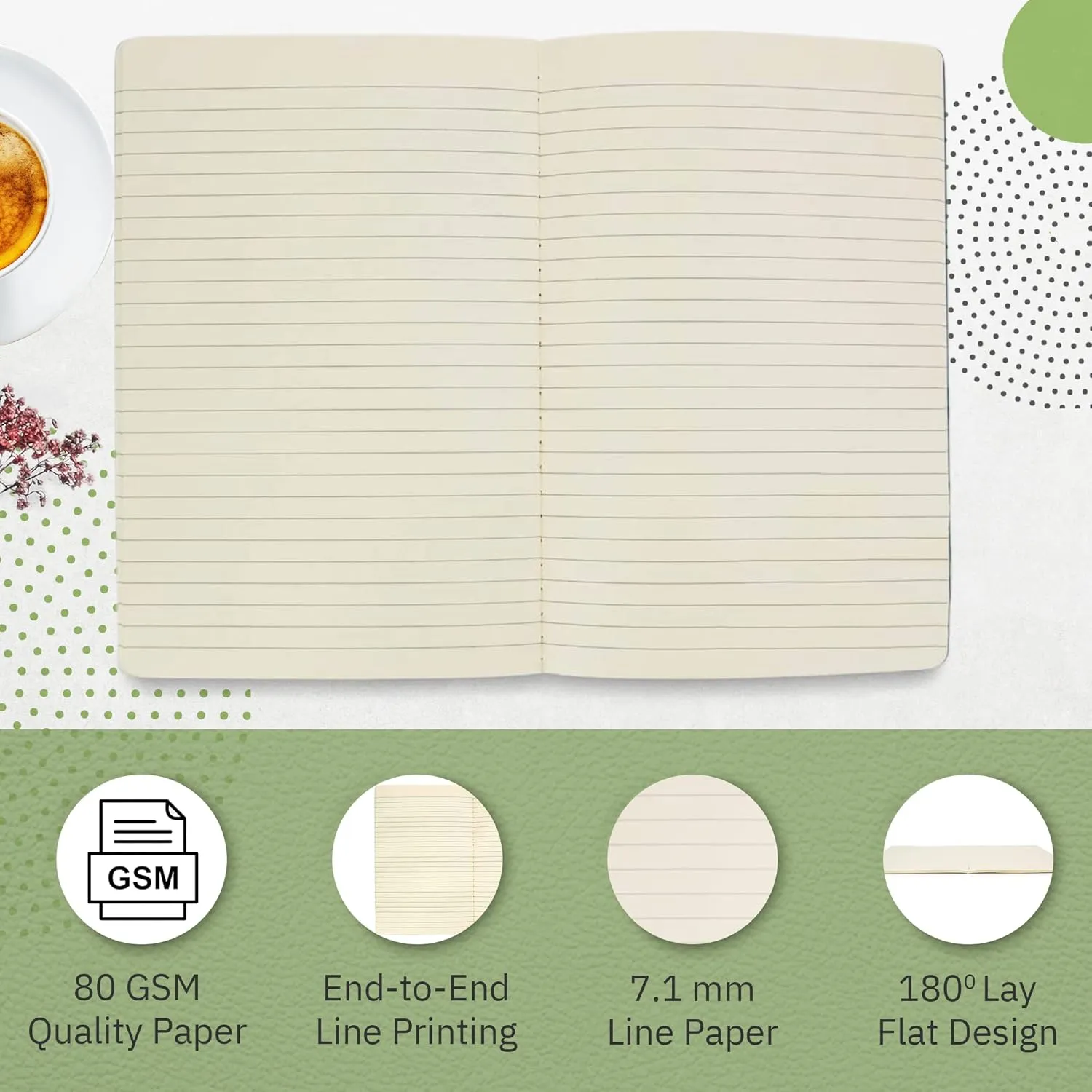 Simply Genius A5 Notebooks for Work, Travel, Business, School & More - College Ruled Notebook - Softcover Journals for Women & Men - Lined Note Books with 92 pages, 5.5" x 8.3" (Light Blue, 30 pack)