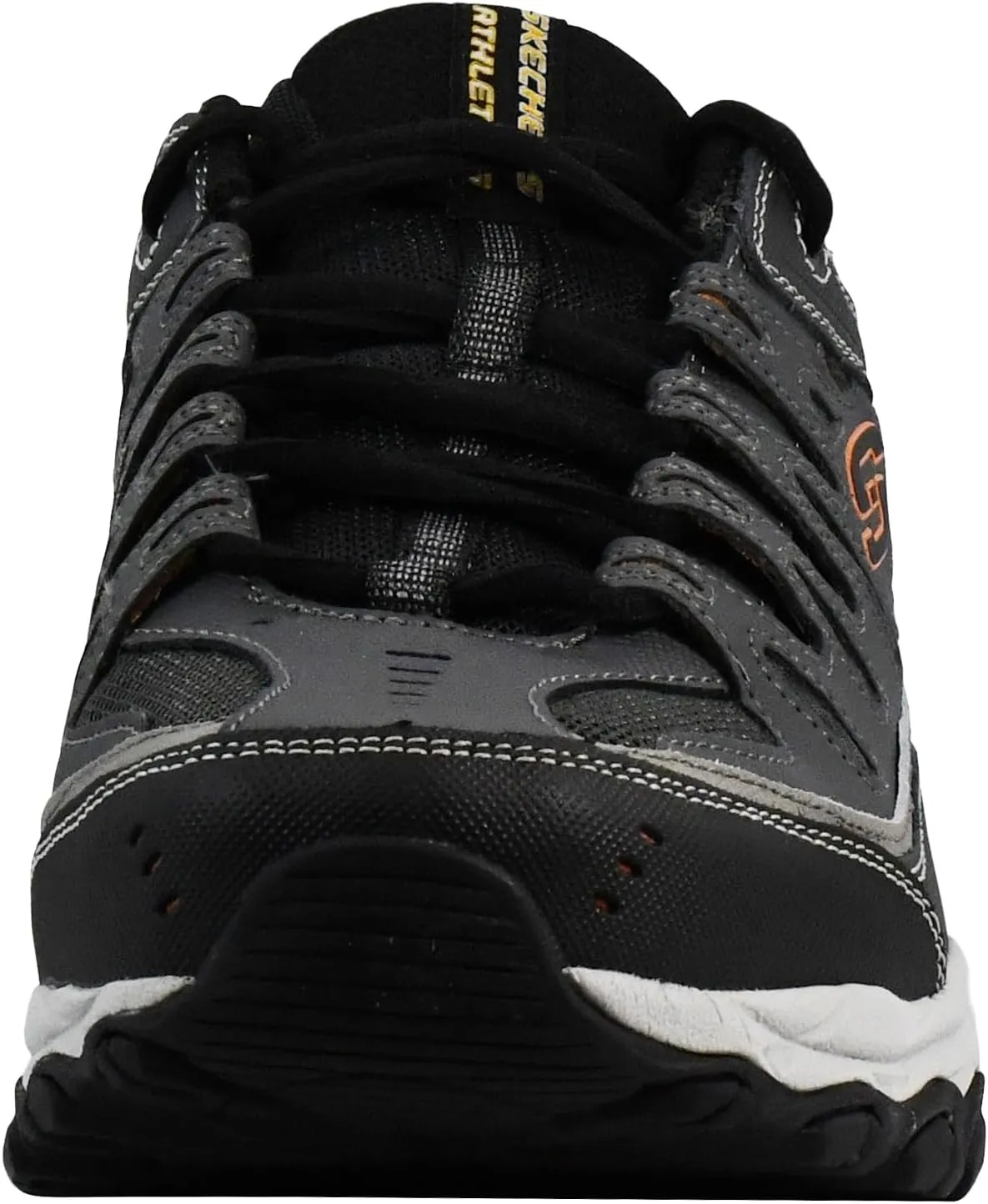 Skechers Men's Afterburn M. Fit Fashion Sneakers – Leather Upper, Memory Foam Insole, Rubber Outsole