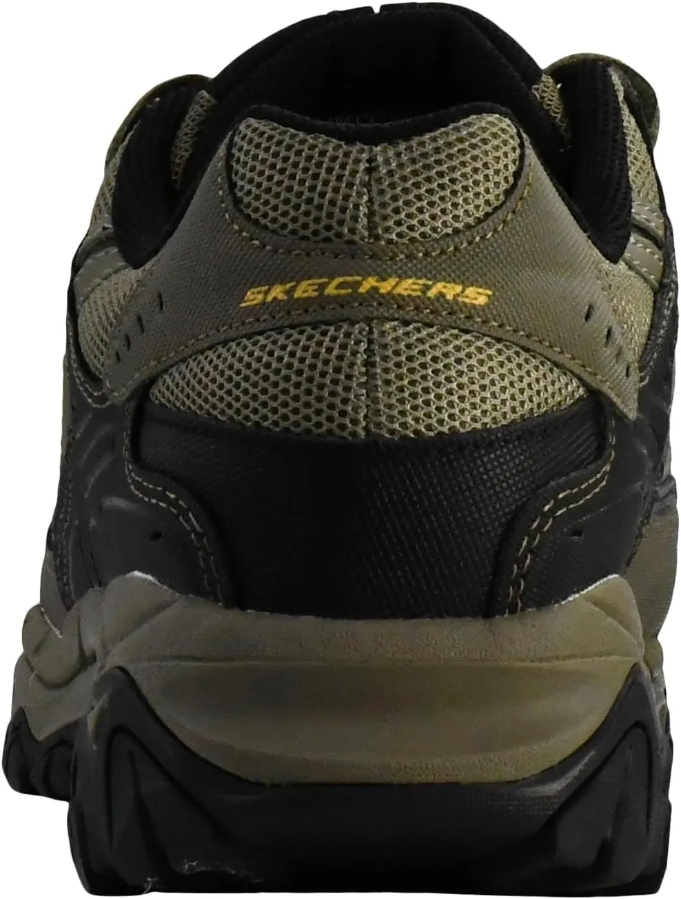 Skechers Men's Afterburn M. Fit Fashion Sneakers – Leather Upper, Memory Foam Insole, Rubber Outsole